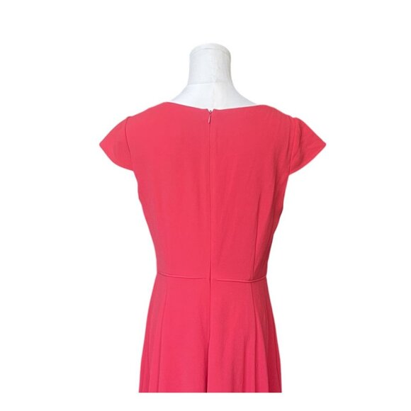Gal Meets Glam Regina Square Neck Fit & Flare Dress “Venetian Red” 6 NWT - Picture 6 of 11